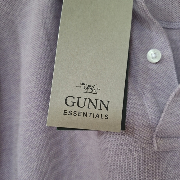 NWT Gunn Essentials Mens Lavendar Short Sleeve Sports Fit Polo Size 2XL - Picture 3 of 8